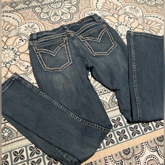 Shyanne denim boot cut jeans 31 31x34 thick stitch Boot Barn 👢tall long shayanne - Picture 2 of 11